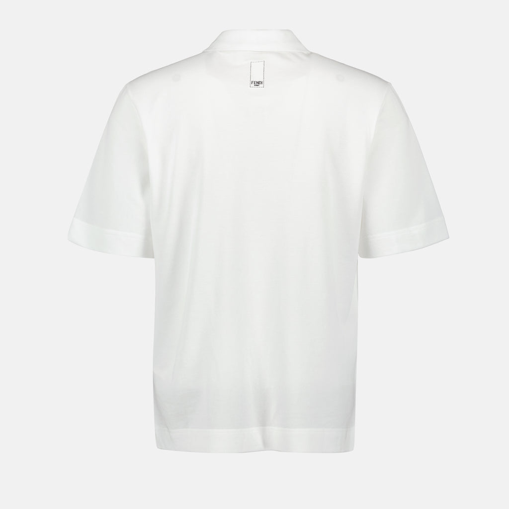 Polo shirts Embroidered Polo Fendi White Homme