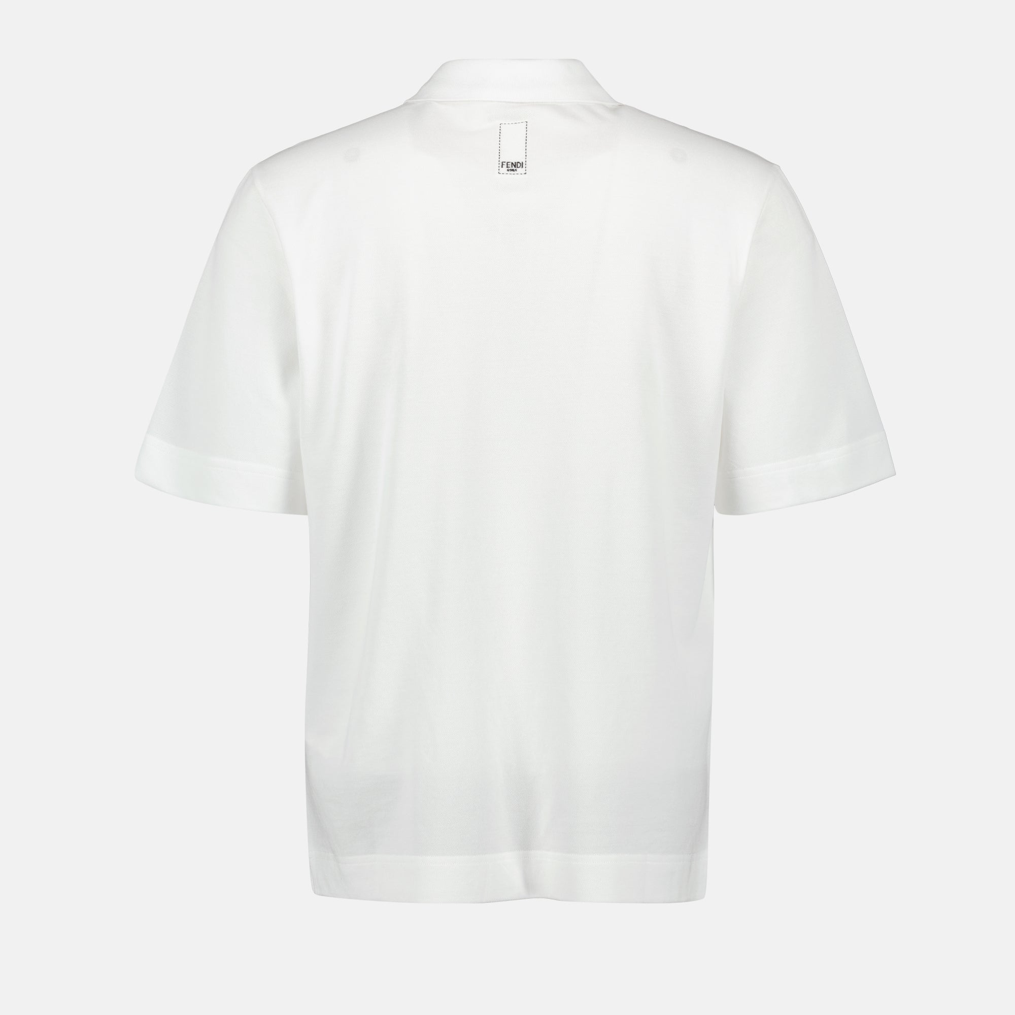 Polo shirts Embroidered Polo Fendi White Homme