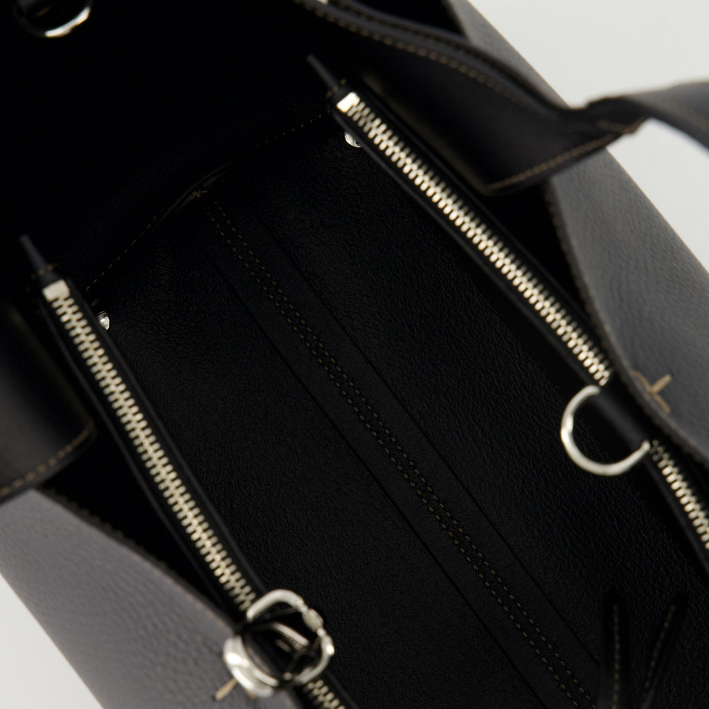 Bolsos tote Pequeño Tote de Cuero Tod's Negro Femme