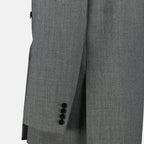 Vestes Blazer en laine Saint Laurent Gris Femme