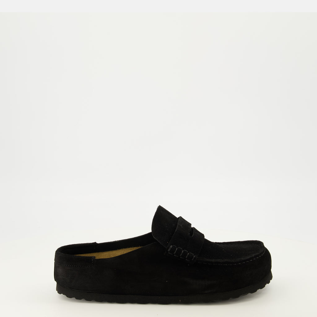 Chaussures ouvertes 나폴리 랩 블랙 뮬 Birkenstock Noir Unisexe