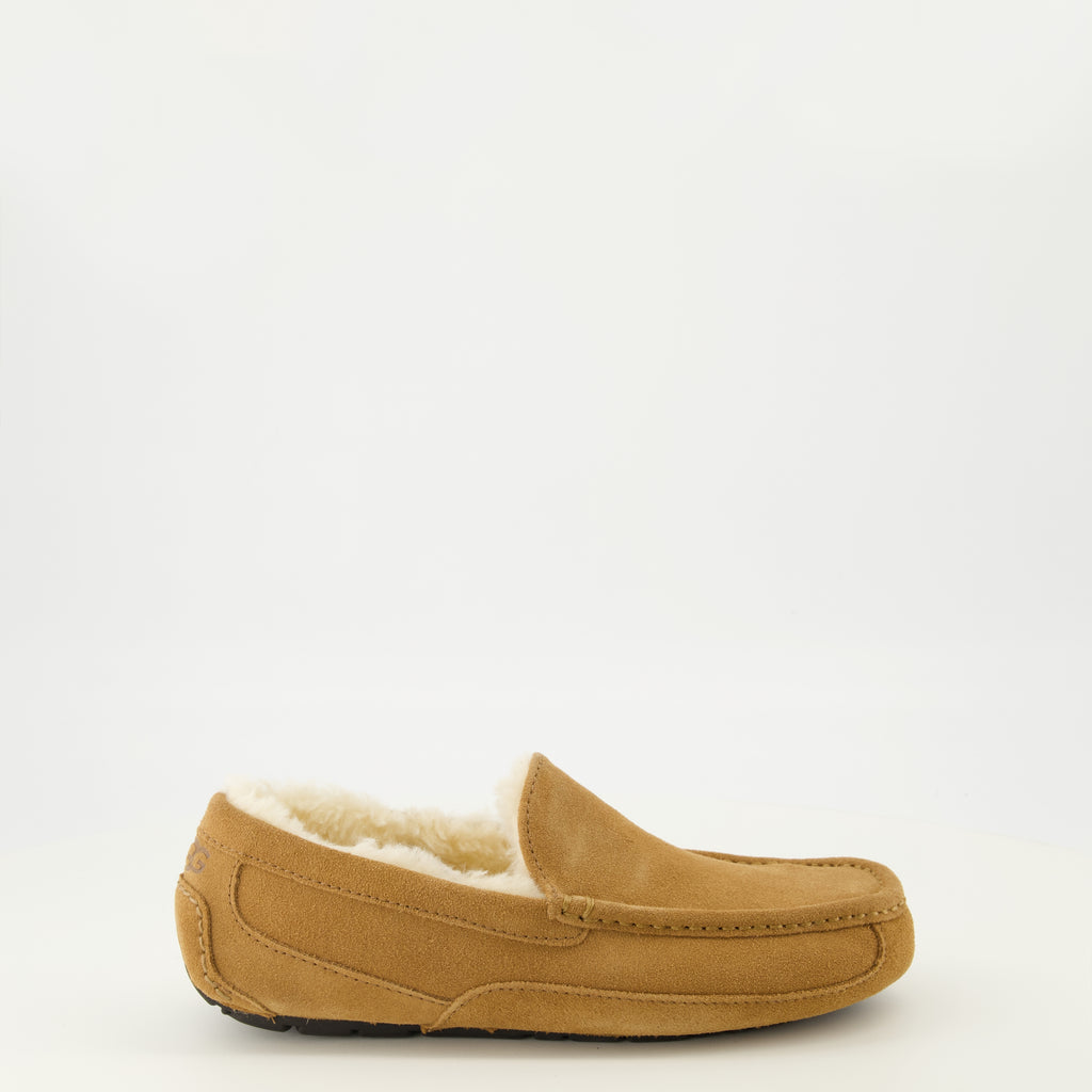 Immagine del ciabattino Ascot marrone del marchio Ugg per Uomo - Stagione Primavera-Estate 2026 - Vista laterale destra