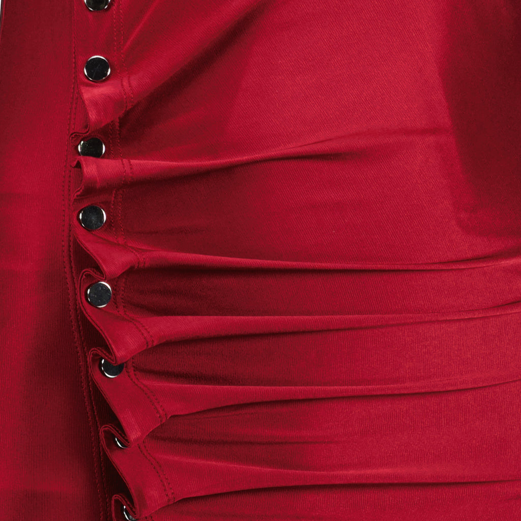 Robes Robe drapée en lurex Rabanne Rouge Femme