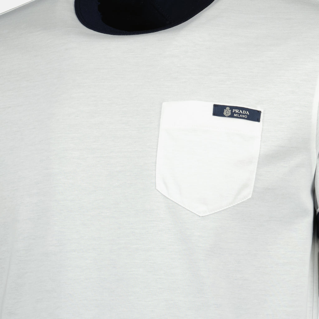 Bild des Prada Herren T-Shirts aus Baumwolle mit Wendefunktion - Frühling-Sommer 2026 - Detailansicht 3