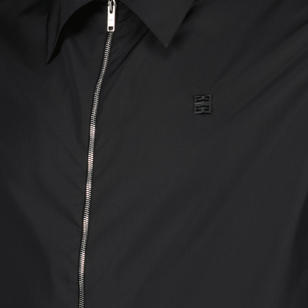 Shirts 4G Zip Shirt Givenchy Black Men