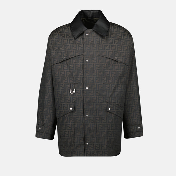 美品‼️Fendi FFロゴジャケット ブラウン・ブラック　M FFプリントジャケット フェンディ - メンズ – myCompañero