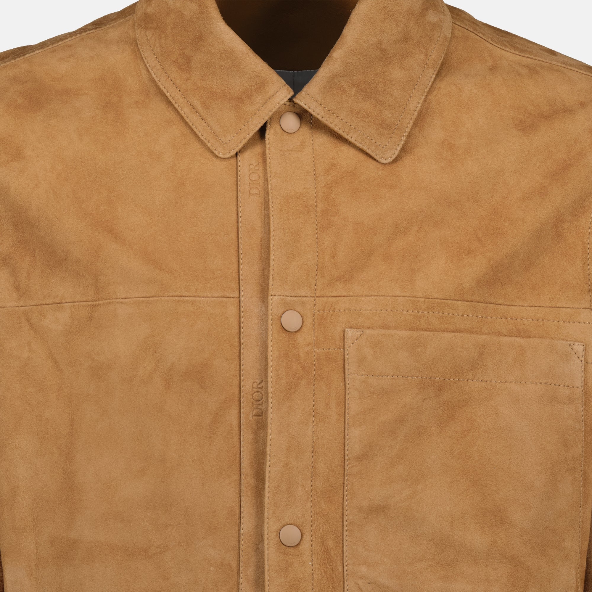 Manteaux Blouson en cuir d'agneau Dior Marron Homme