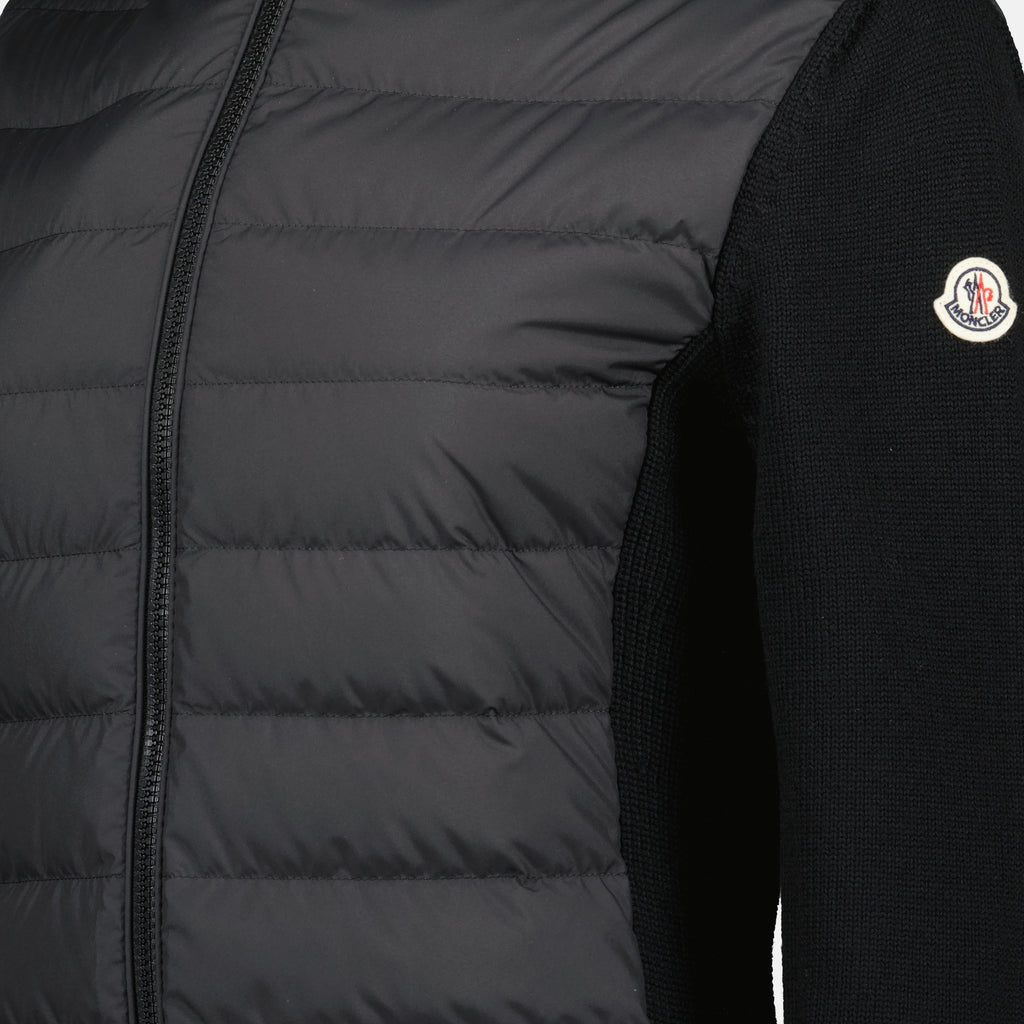 Immagine del cardigan bicolore del marchio Moncler per Donna - Stagione Autunno-Inverno 2025 - Vista Dettagliata_3