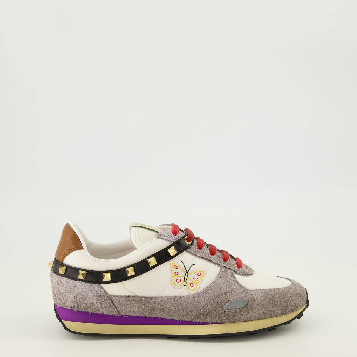 Baskets Stud up Butterfly Gray Sneakers Valentino Garavani Gris Femme