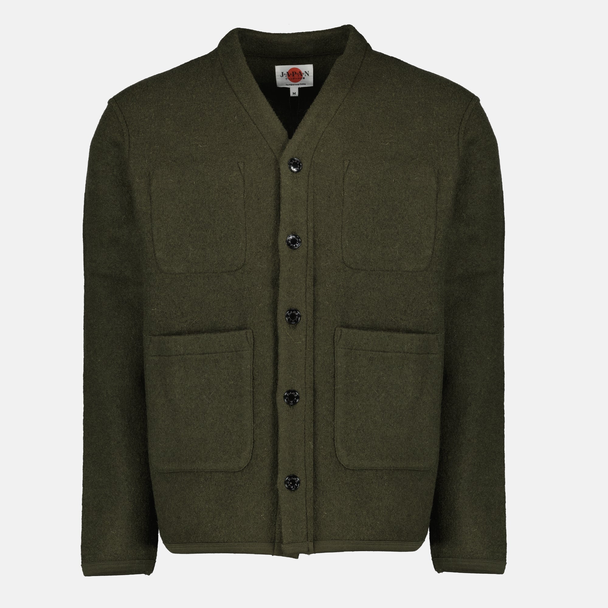 Bild des Japan Rag Seijii Woll-Cardigans für Männer - Herbst-Winter-Saison 2025 - Vorderansicht