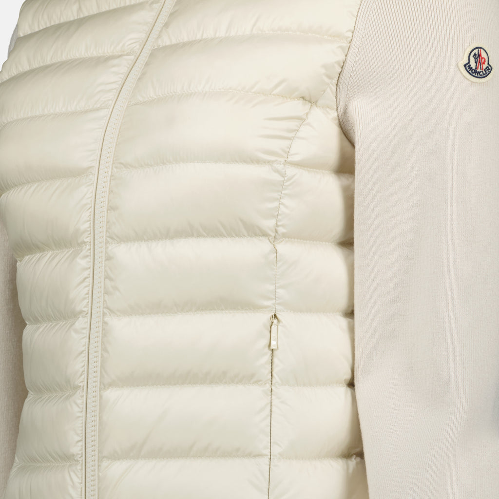 Jacken Zweifarbige Daunenjacke Moncler Weiß Femme