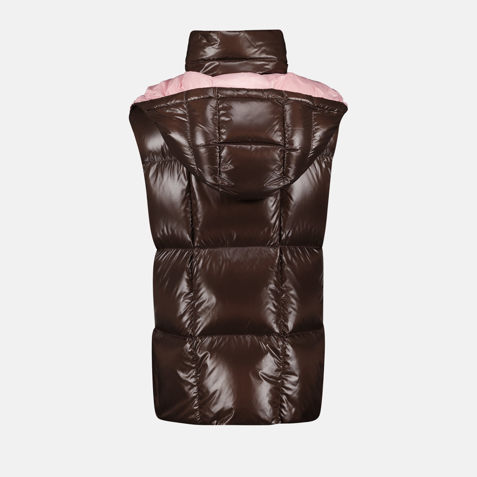 Giacche Giacca Piumino Senza Maniche Luzule Moncler Marrone Femme