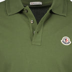 폴로 피케 코튼 폴로 Moncler 녹색 남성