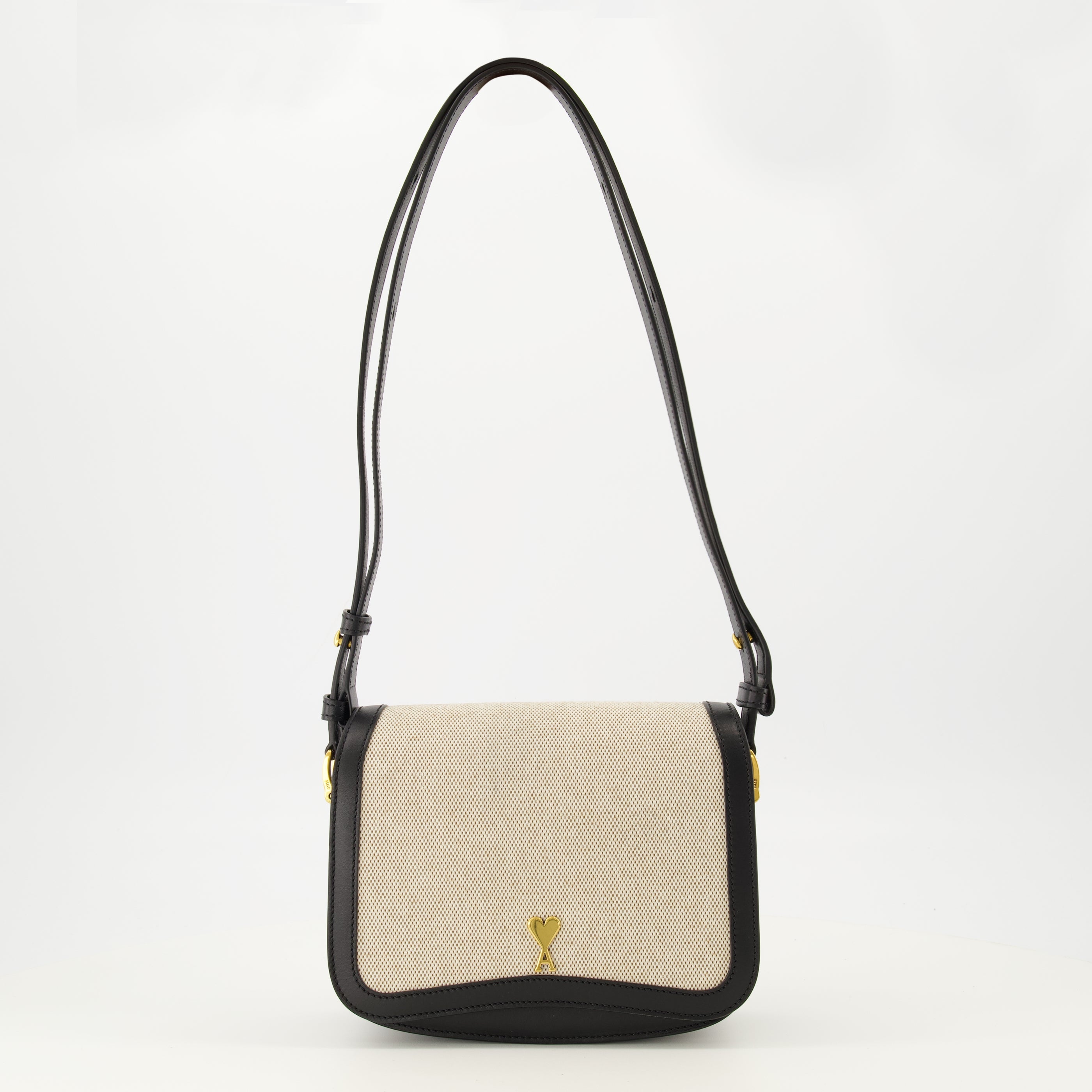 Image of the article Paris Paris black lambskin bag by the brand Ami PARIS for Unisex - Spring-Summer 2026 - Front View