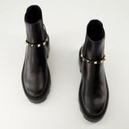 Stivaletti Stivaletti Rockstud Valentino Garavani Nero Femme