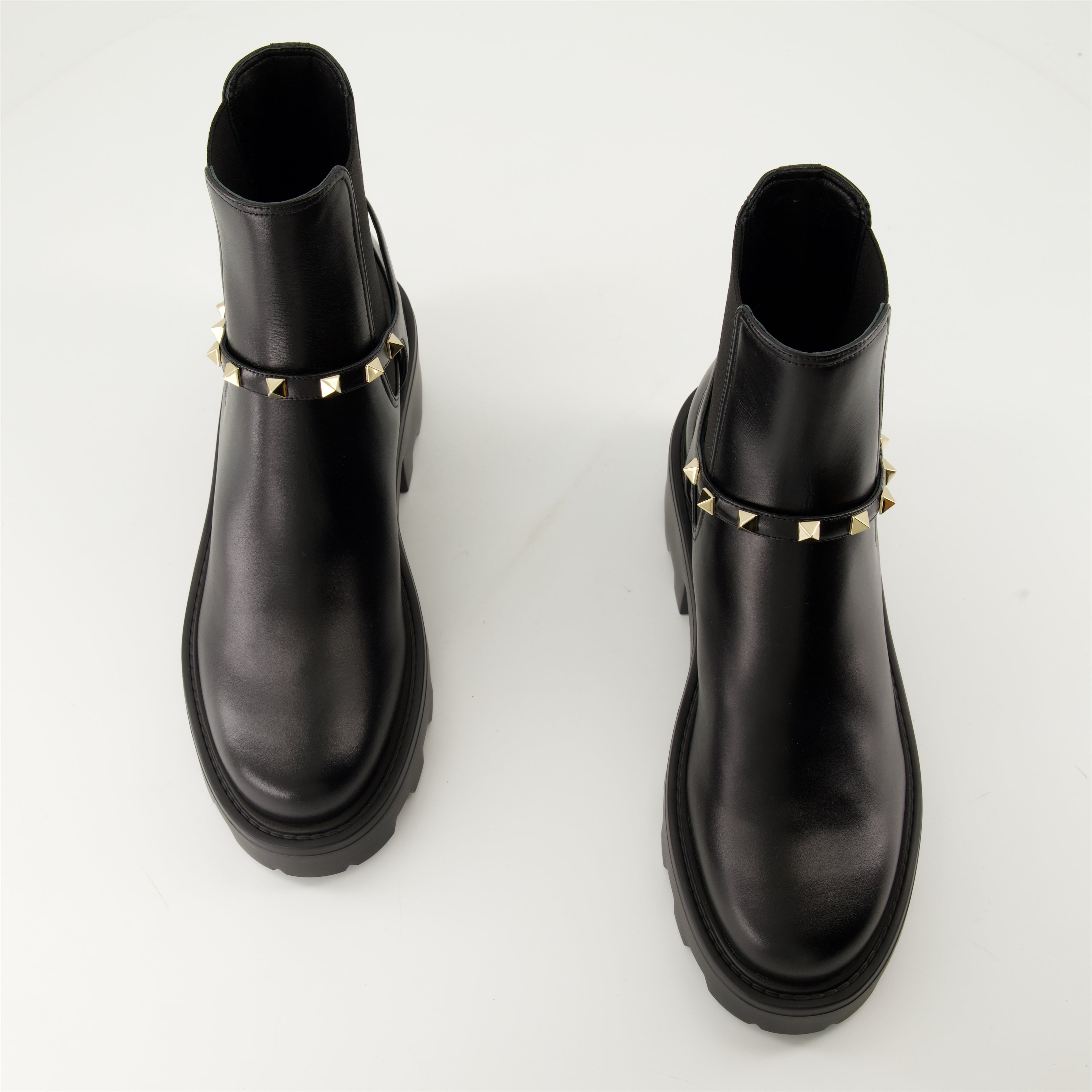 Bottines Bottines Rockstud Valentino Garavani Noir Femme