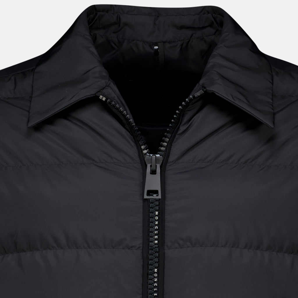 Vestes Malghette Schwarzes Hemd Moncler Noir Homme
