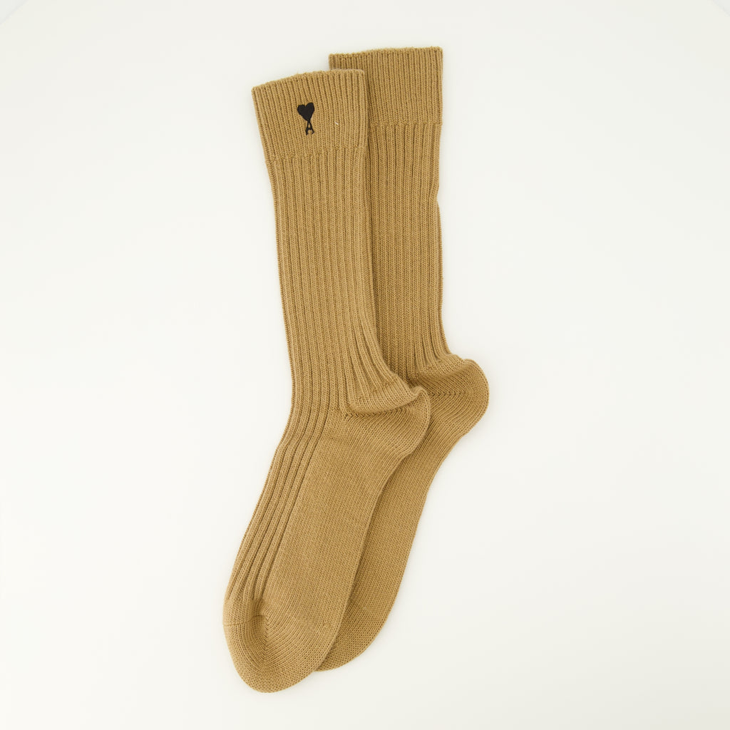 Image de l'article Lot de chaussettes Ami de coeur de la marque Ami PARIS pour Unisex - Saison Automne-Hiver 2025 - Vue de Dos