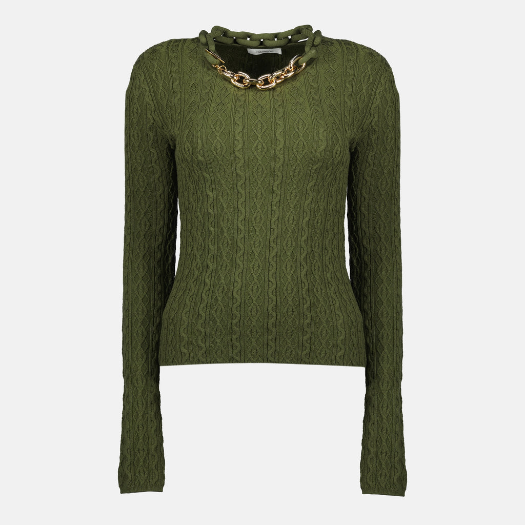 Bild des Chain Pullovers von Rabanne für Damen - Herbst-Winter 2025 - Vorderansicht