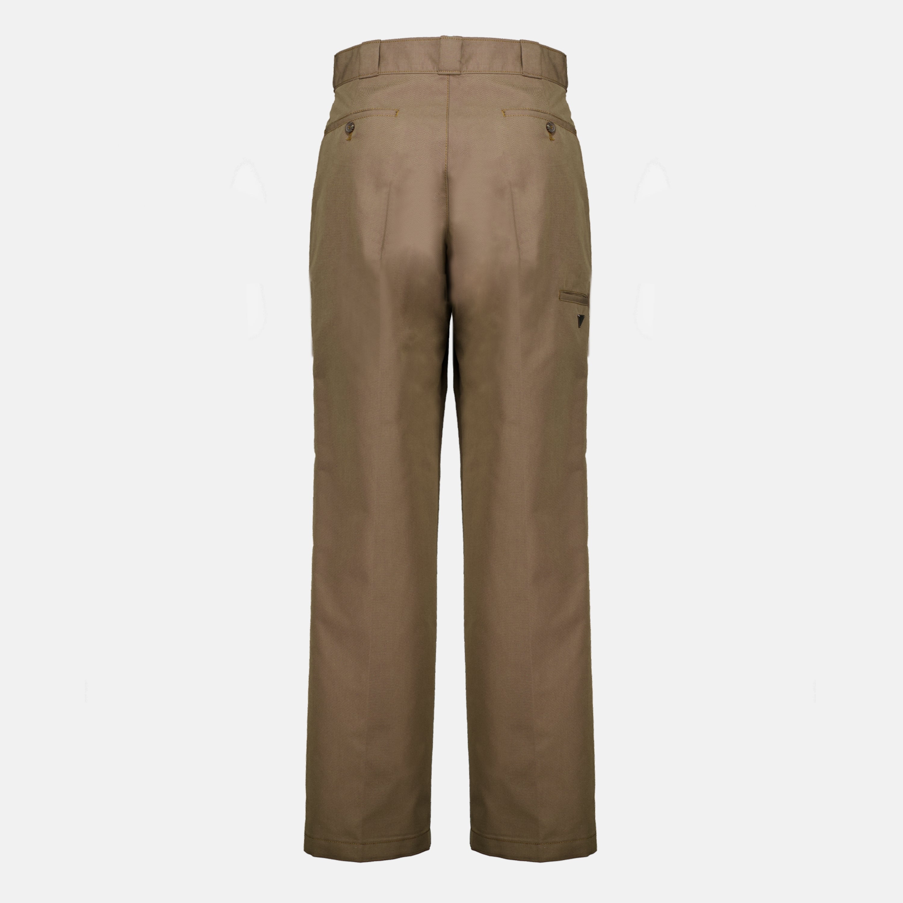 Pantalons Calças de Lona Castanhas Prada Marron Homme