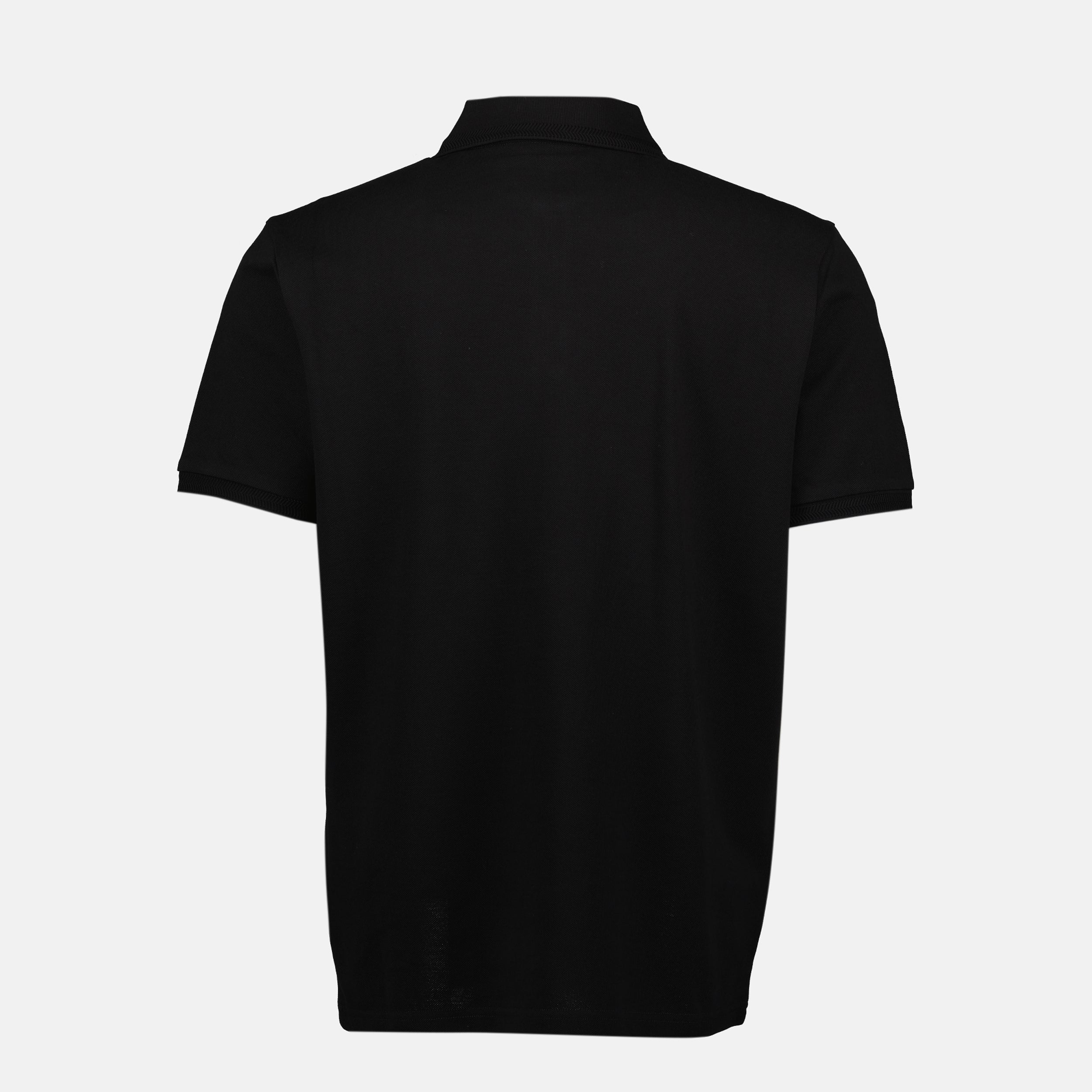 Polos Piqué Cotton Polo Moncler Black Men