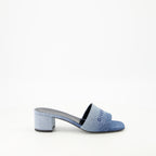 Zapatos abiertos Sandalias de tacón 4G Givenchy Azul Femme