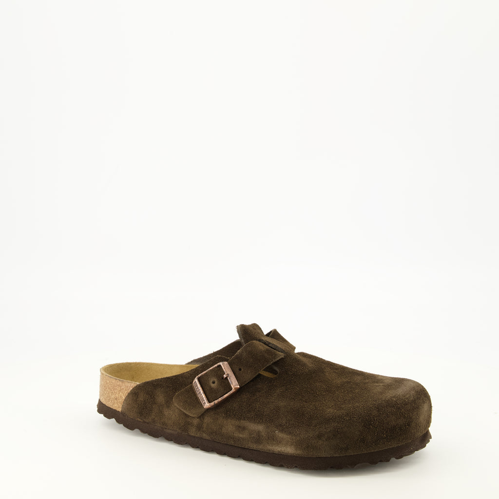 Chaussures ouvertes 브라운 보스턴 뮬 Birkenstock Marron Unisexe