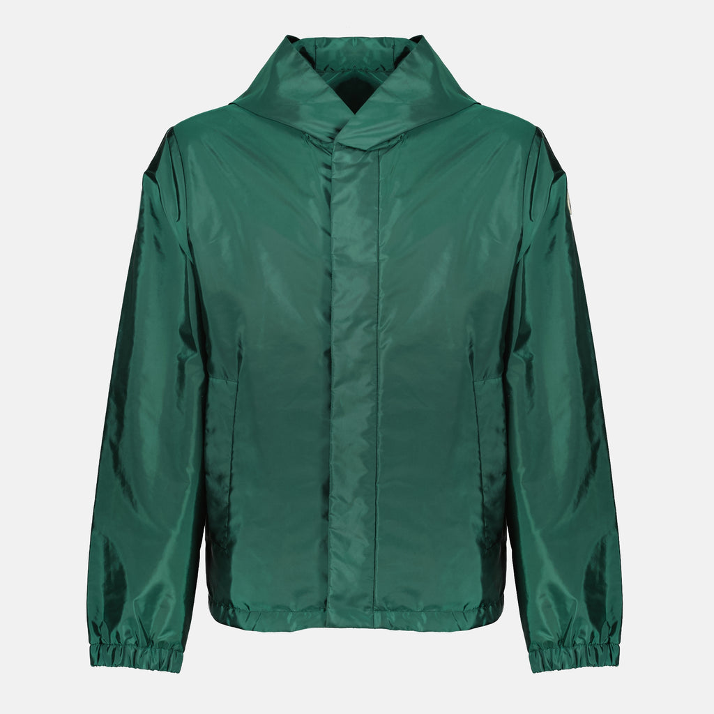 Image of the Grandas green windbreaker from the Moncler brand for Men - Spring-Summer 2026 - Front View