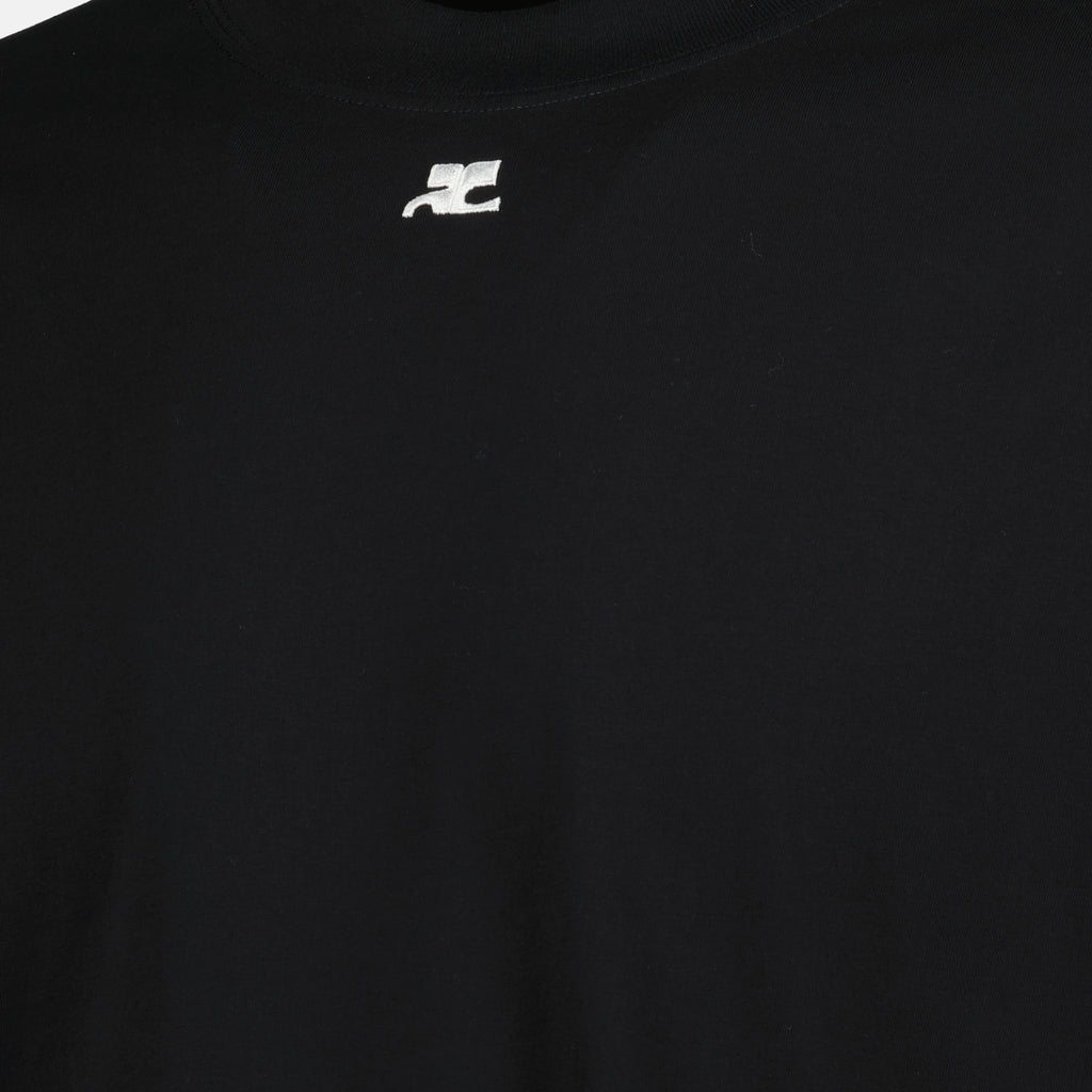 T-shirts Camiseta Oversize Courrèges Noir Homme
