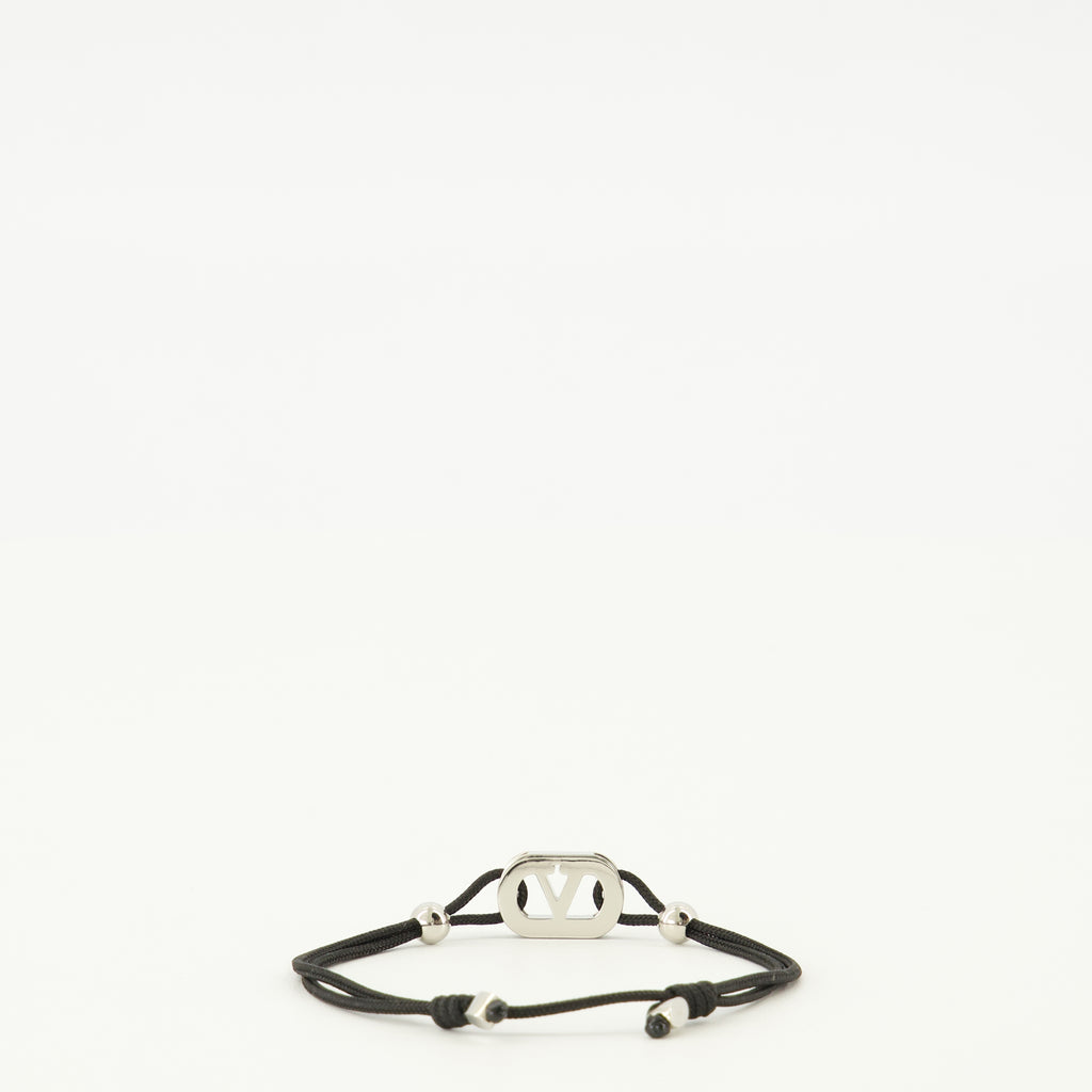 Bijoux ブラックコードオヴァレットブレスレット Valentino Garavani Noir Homme