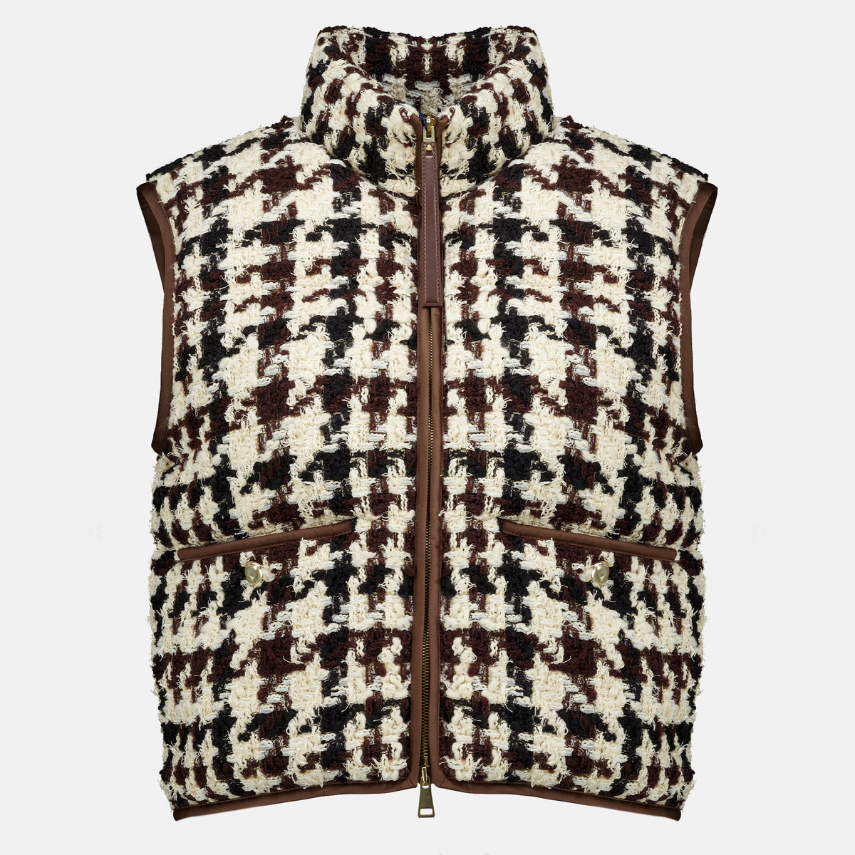 Vestes Ärmellose Daunenjacke Emotionnalite Moncler Marron Femme