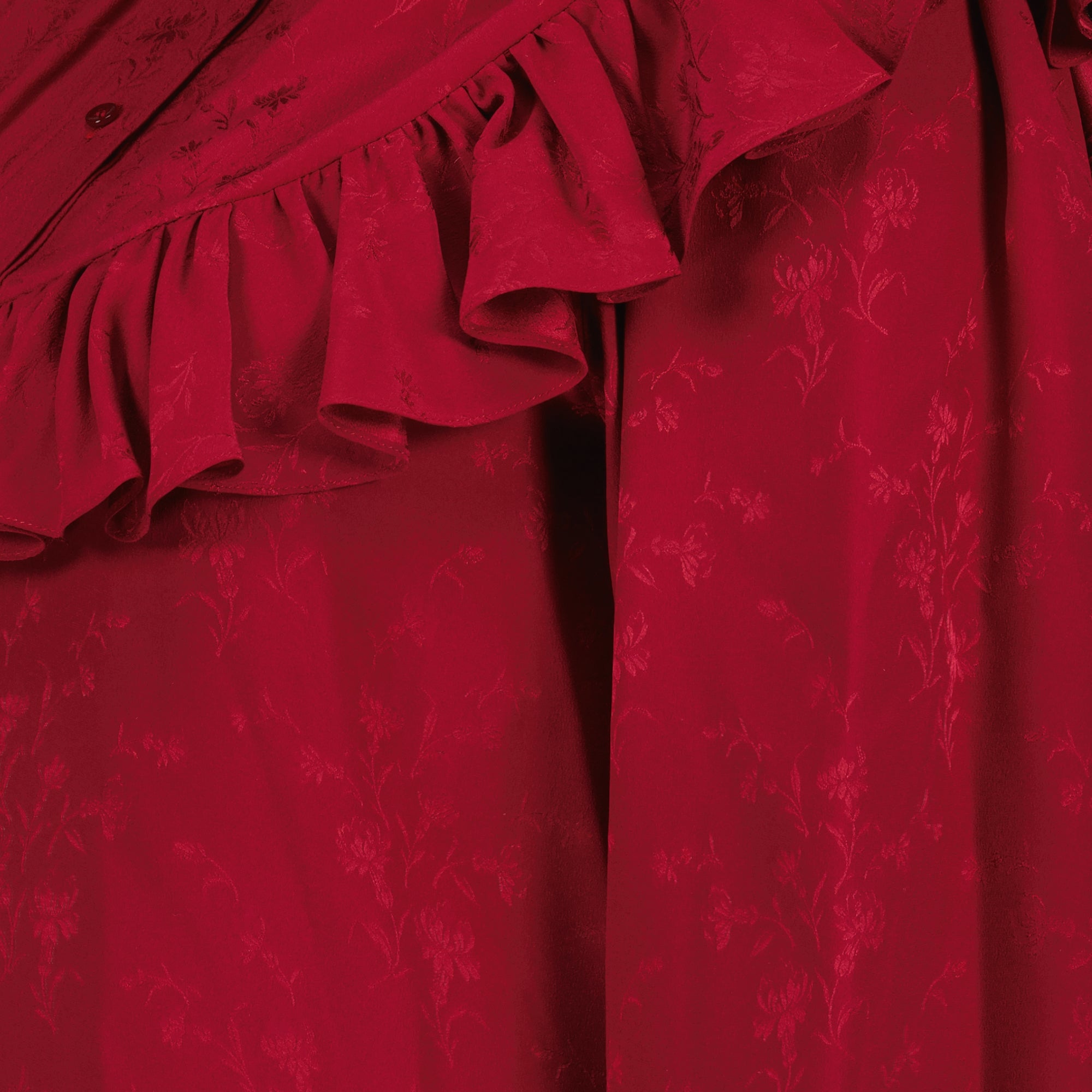 Immagine della blusa in seta del marchio Saint Laurent per donna - Stagione Autunno-Inverno 2025 - Vista dettagliata_2