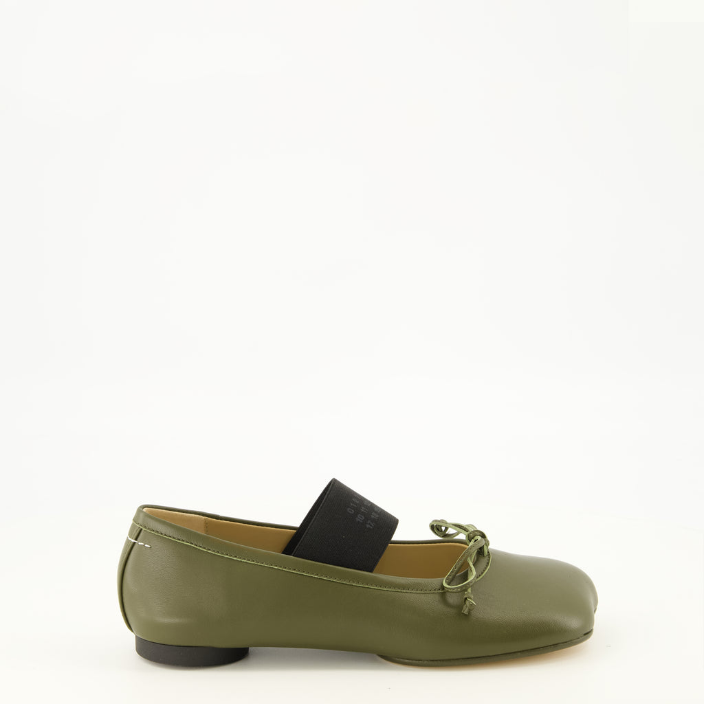 Chaussures plates Anatomic Numeric Kaki Ballerinas Mm6 Kaki Femme