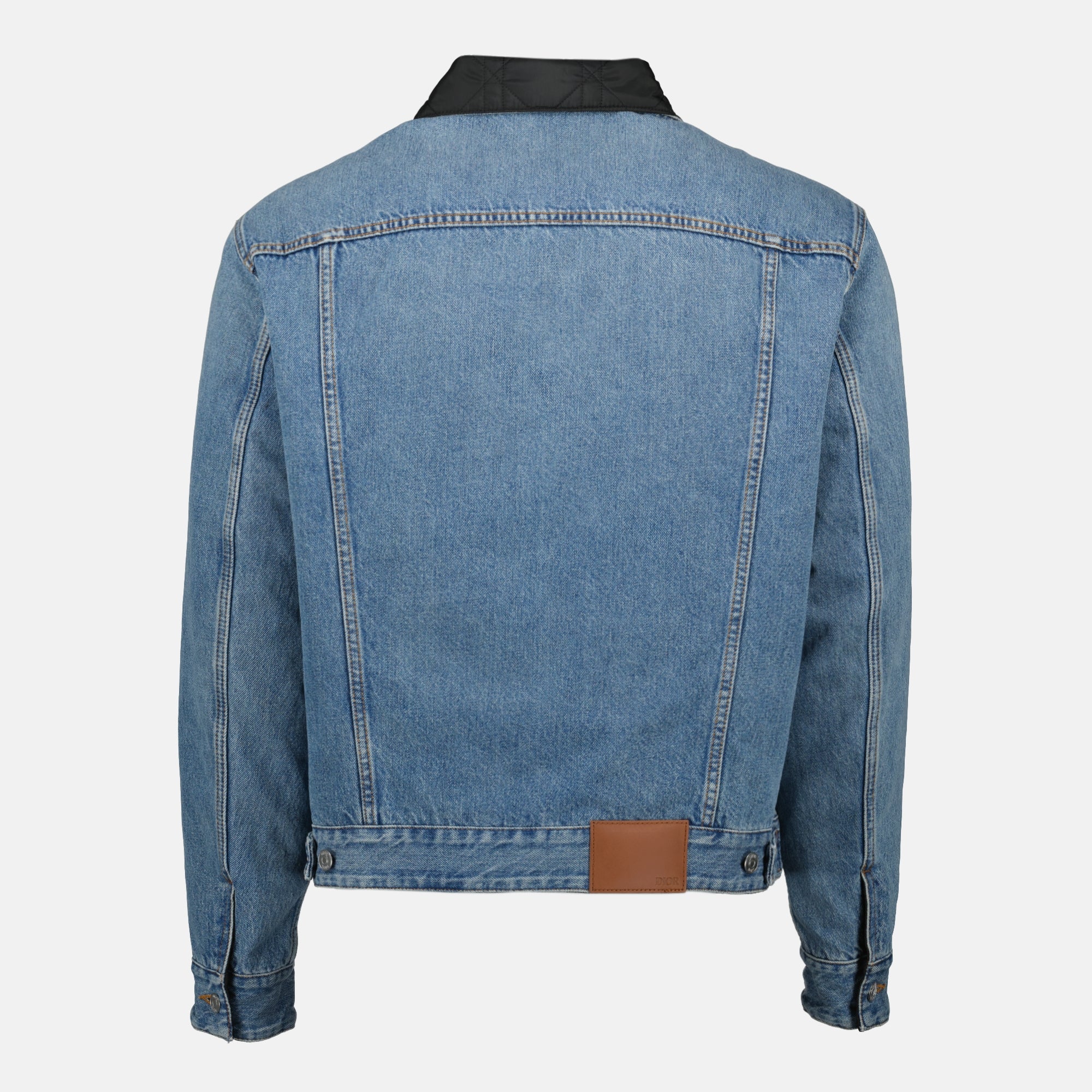 Vestes Veste en jean réversible Cannage Dior Bleu Homme