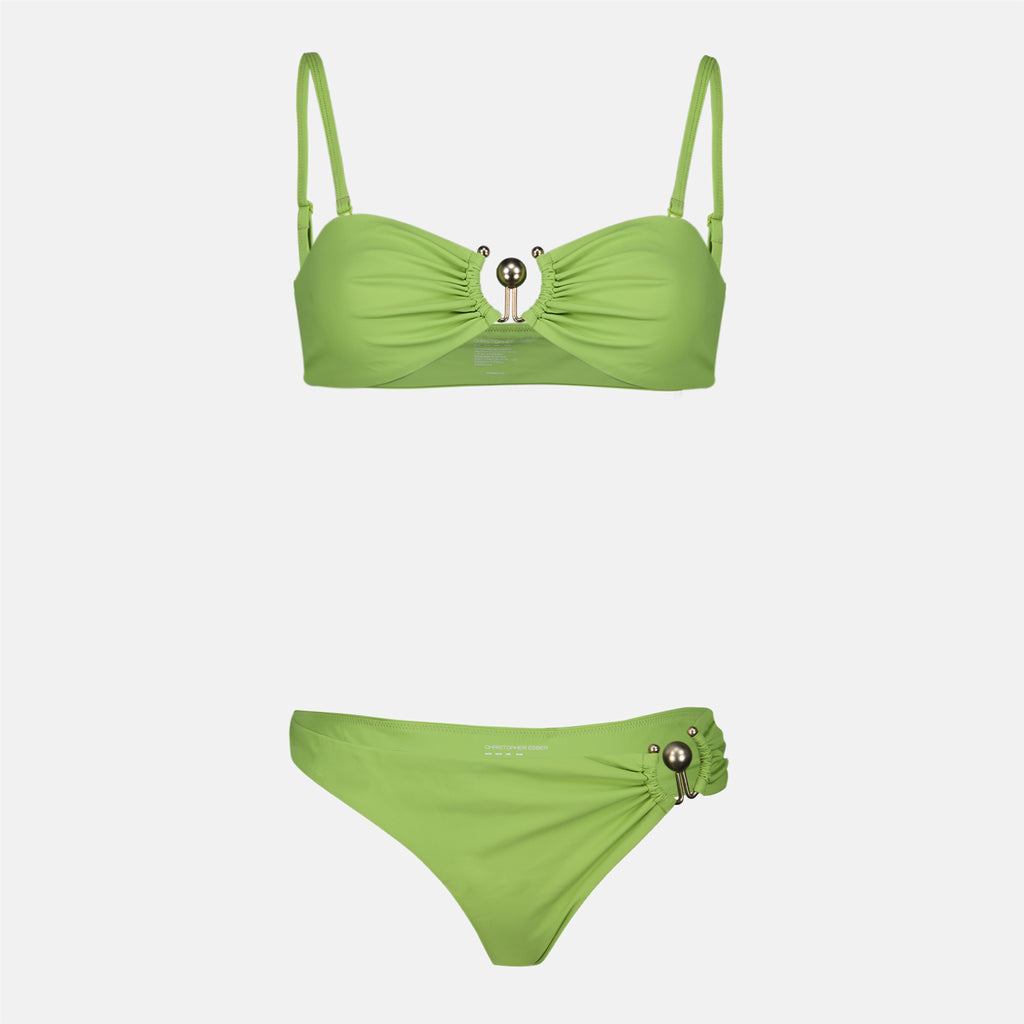 Image de l'article Bandeau Ruched Prong vert de la marque Christopher Esber pour Femme - Saison Printemps-Été 2026 - Vue détaillée_3