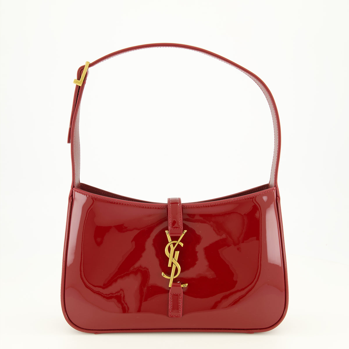 Sacs à main et épaule Sac 5 à 7 en cuir verni rouge Saint Laurent Rouge Femme