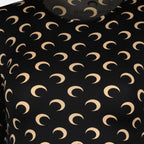 Imagem do Top Jersey Moon preto e bege da marca Marine Serre para Mulheres - Temporada Outono-Inverno 2025 - Vista Detalhada_2