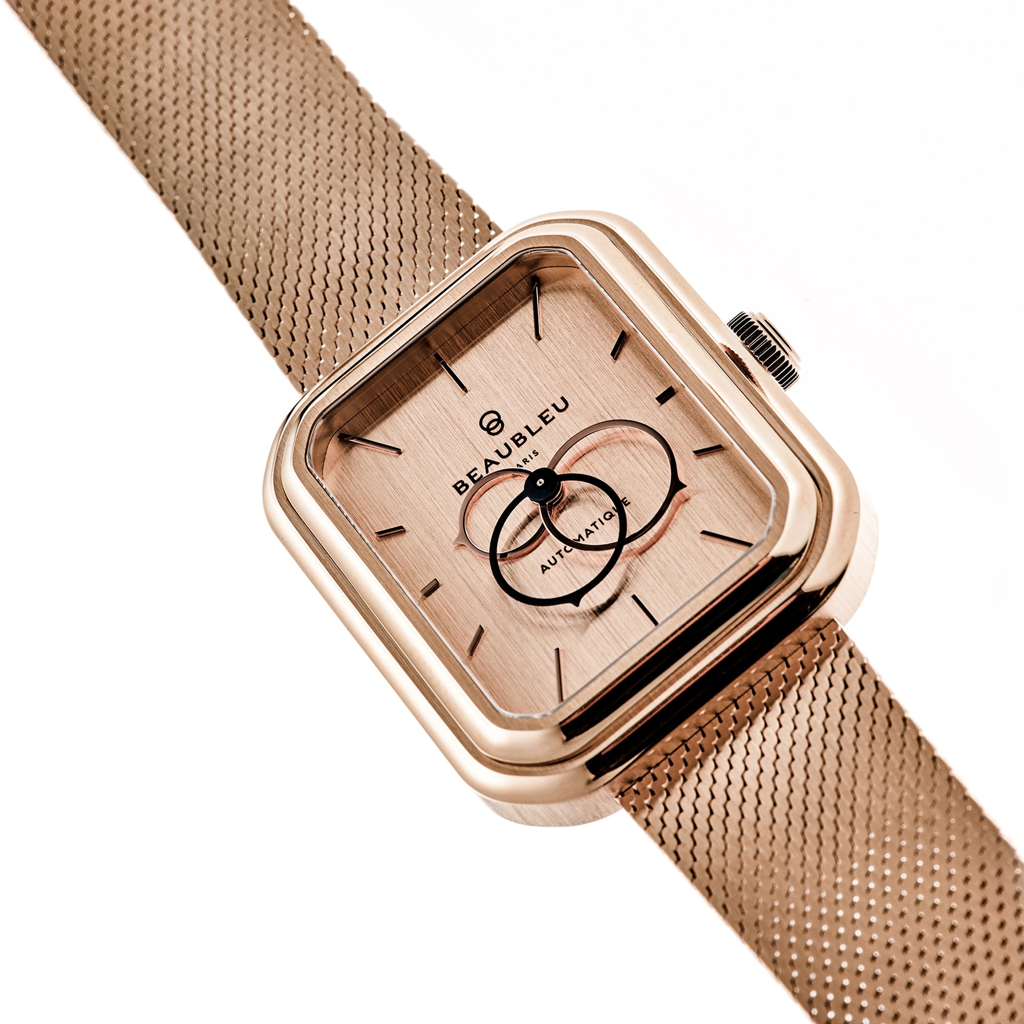 Bijoux Montre Ecce Figura Sienna Bracelet Acier Or Rose Beaubleu Doré Unisexe