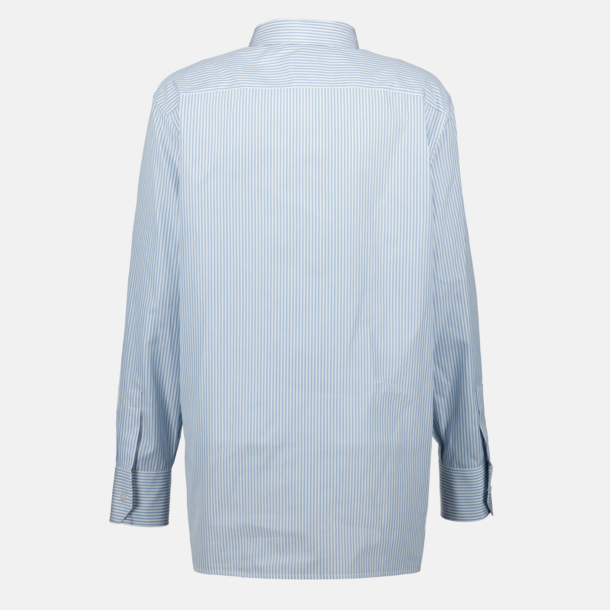 Chemises Cassandre Striped Shirt Saint Laurent Bleu Femme