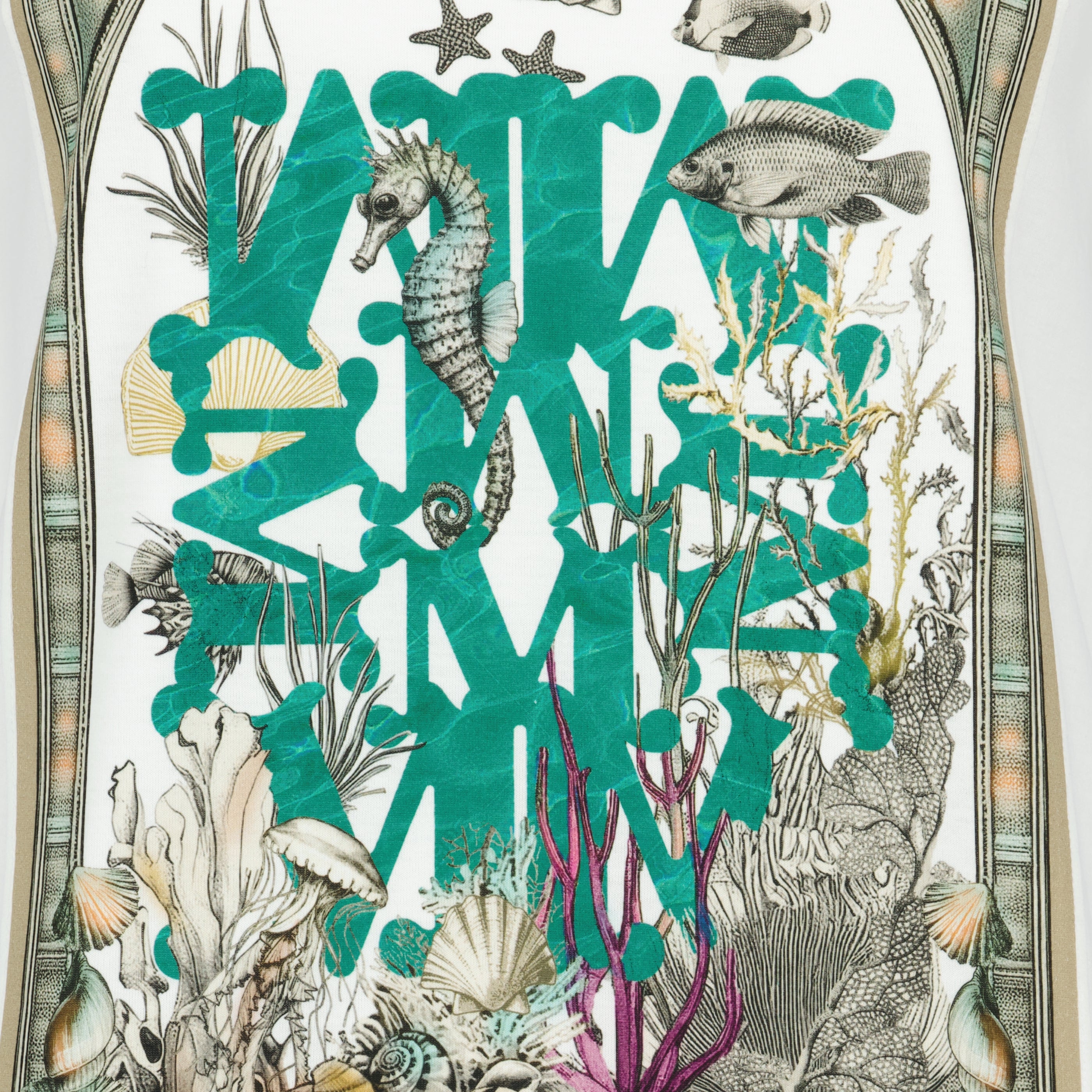 Immagine dell'articolo T-shirt bianca in cotone stampato di Max Mara per Donna - Stagione Primavera-Estate 2026 - Vista Dettagliata_2