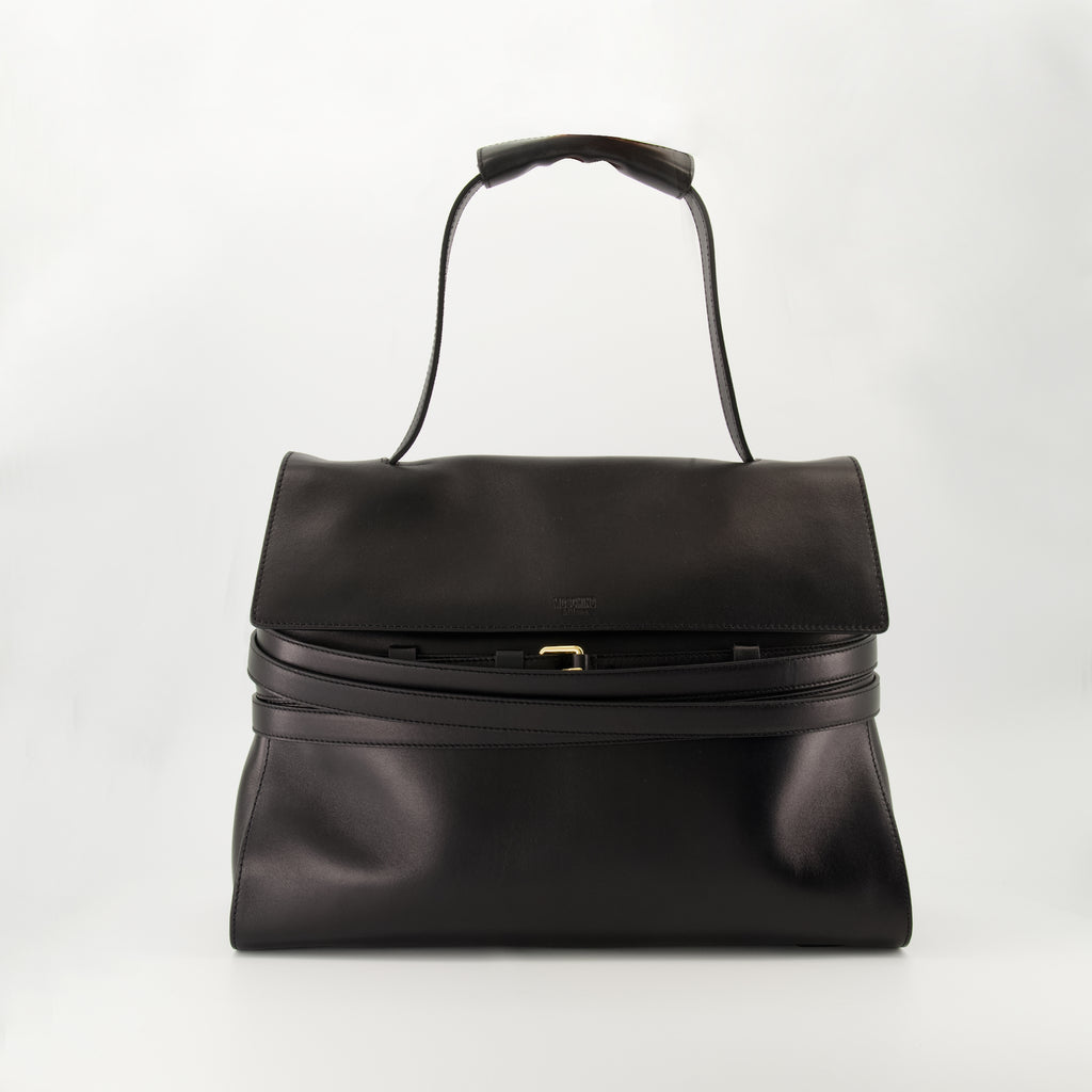 Sacs à main et épaule Sac Tie Me medium Moschino Noir Femme