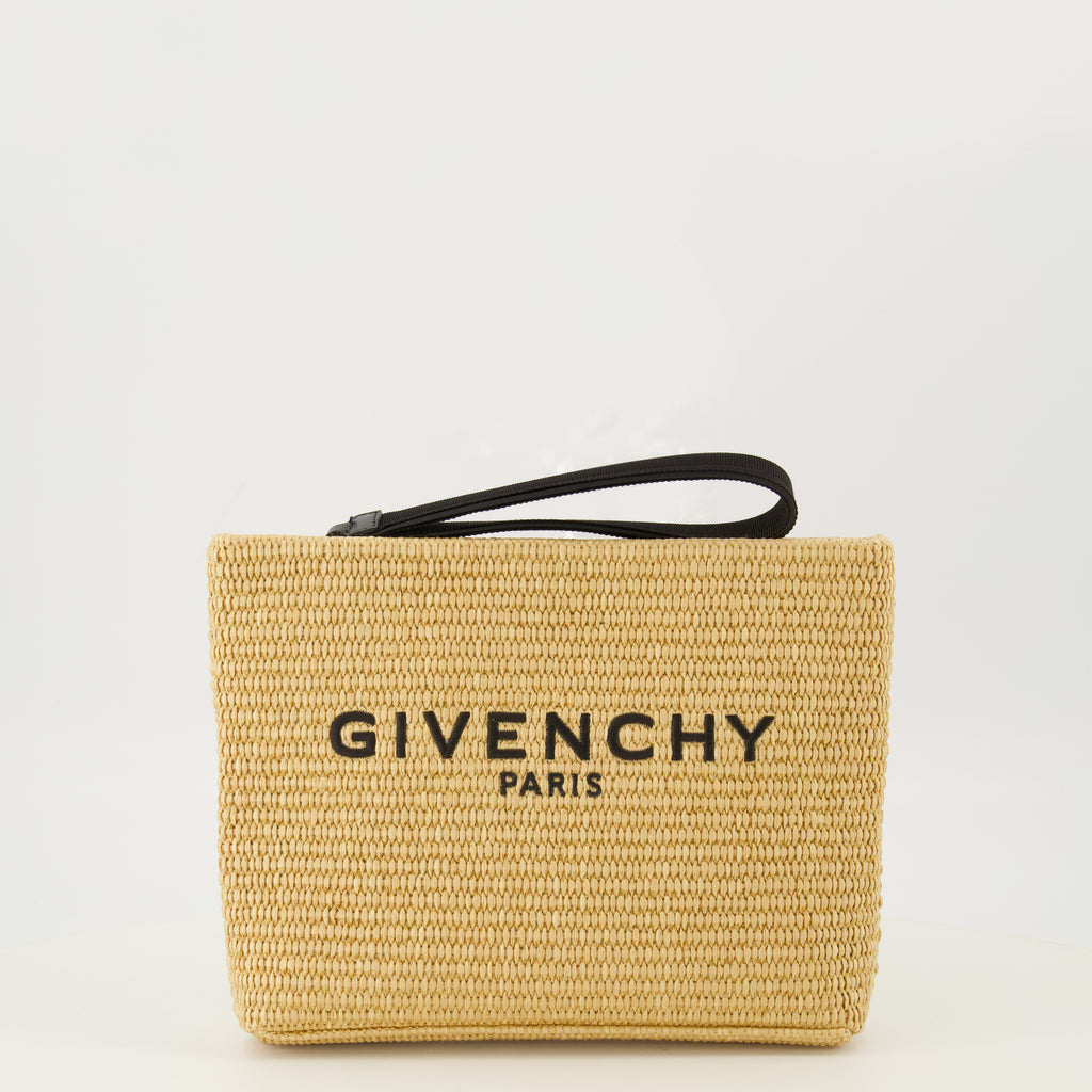 Pochettes Clutch de Raffia Beige Givenchy Beige Femme