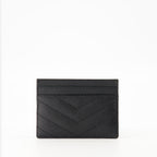 Petite maroquinerie Porte-cartes Cassandre Saint Laurent Noir Femme