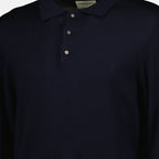 Imagen del polo de manga larga Brandon de la marca Officine Générale para Hombre - Temporada Otoño-Invierno 2025 - Vista Detallada_1