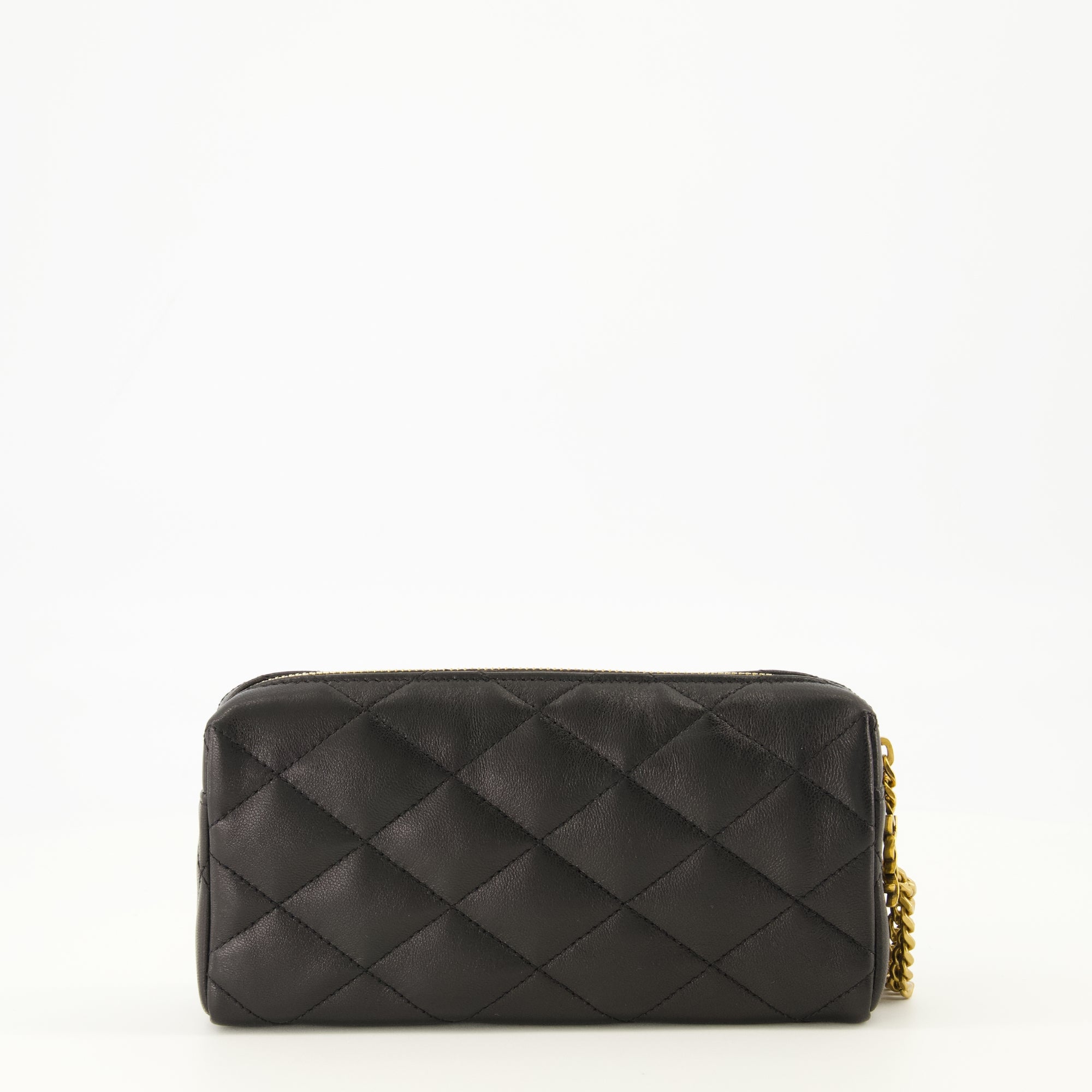 Image de l'article Pochette Bijou Cassandre noir de la marque Saint Laurent pour Femme - Saison Printemps-Été 2026 - Vue de Dos