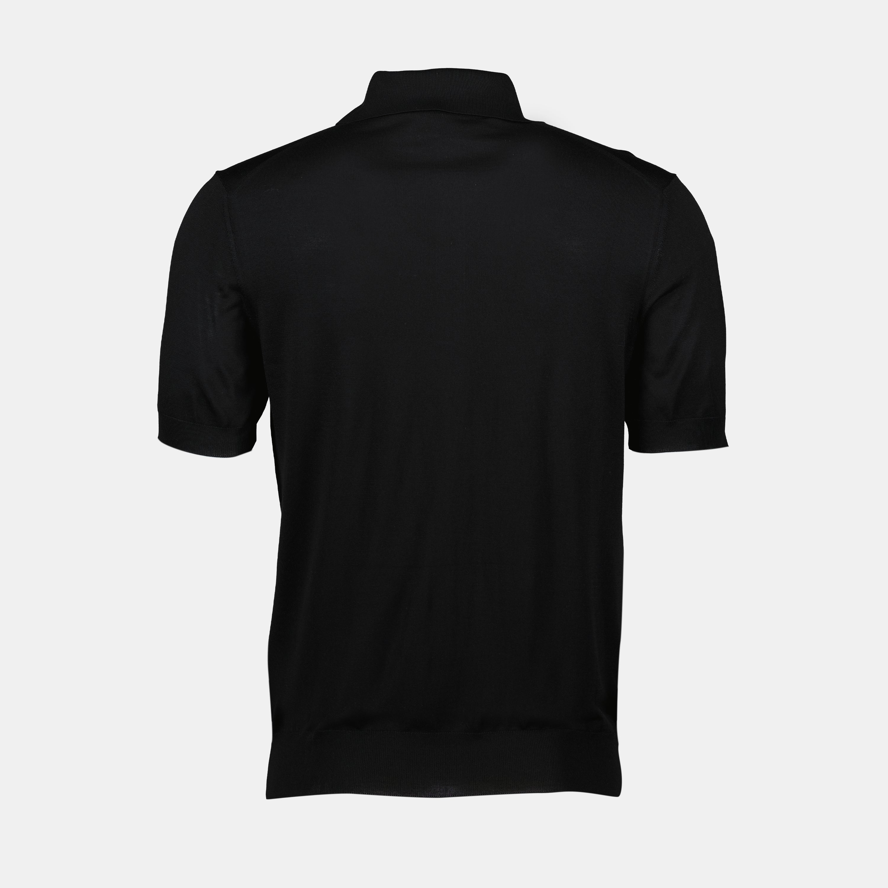 Polo shirts Silk Polo Prada Black Homme