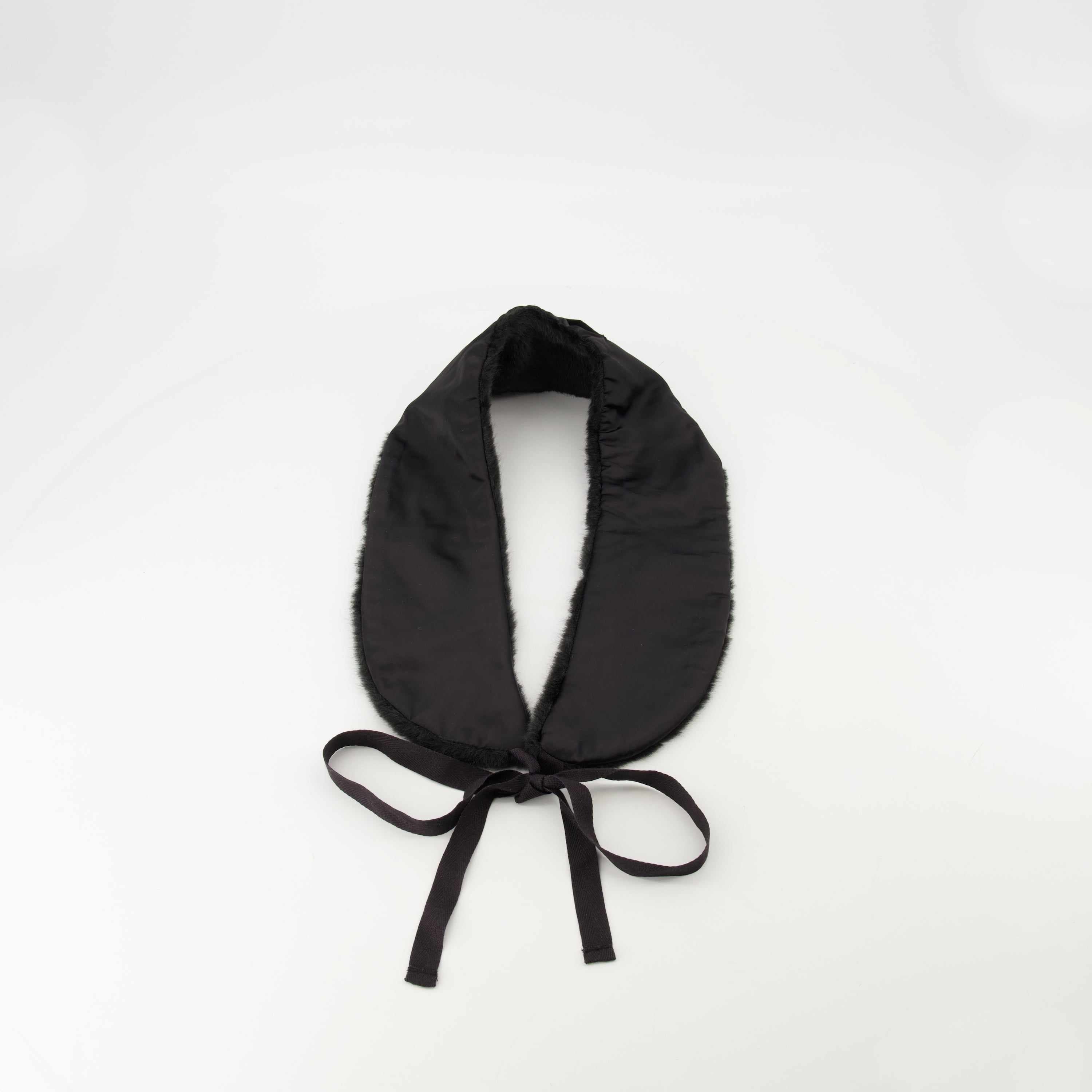 Bufandas y guantes Col en fausse fourrure Linea Rossa Negro Femme