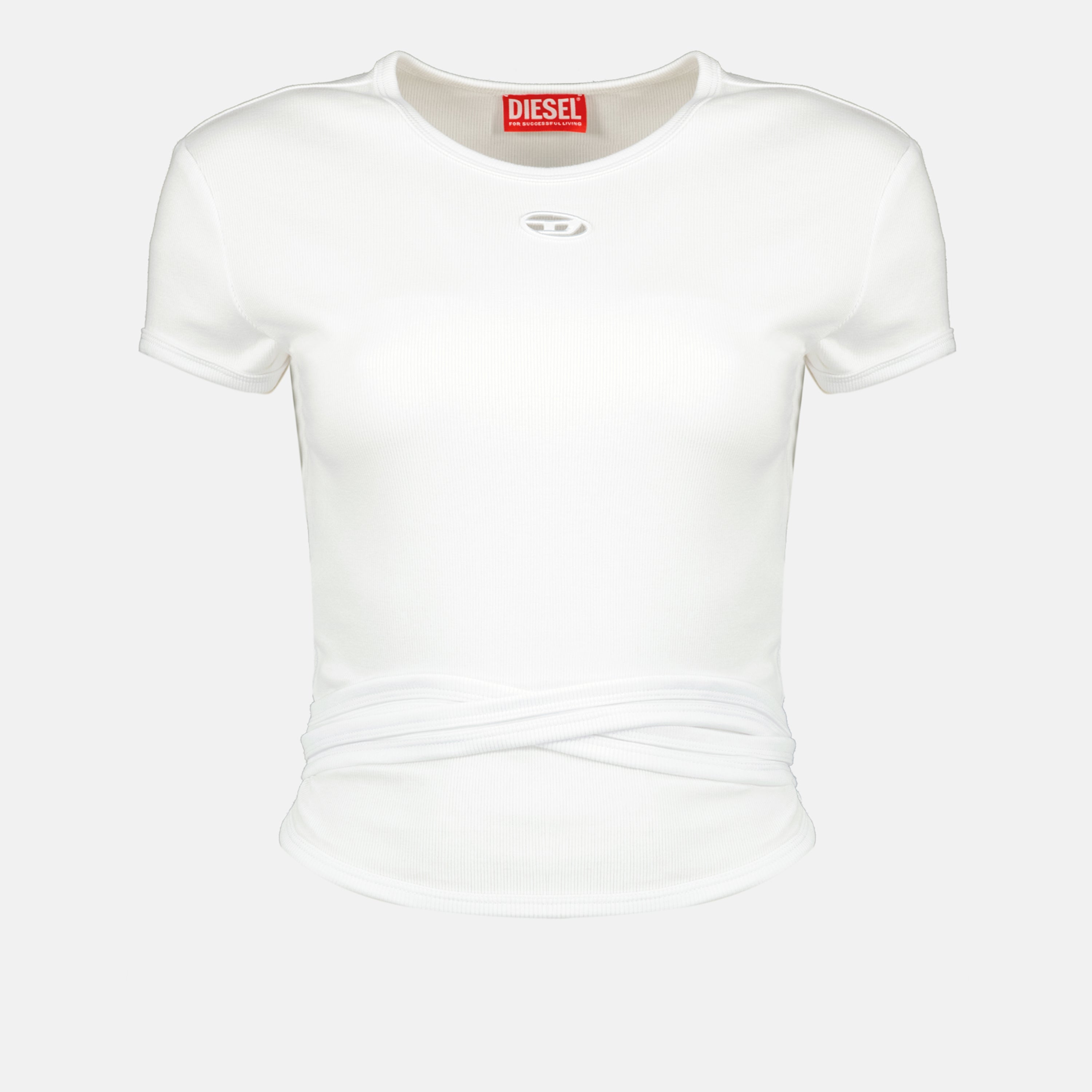 Image de l'article Top T-Bunny tail blanc de la marque Diesel pour Femme - Saison Printemps-Été 2026 - Vue de Face