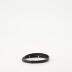 Bijoux Bracelet double en cuir Saint Laurent Noir Homme