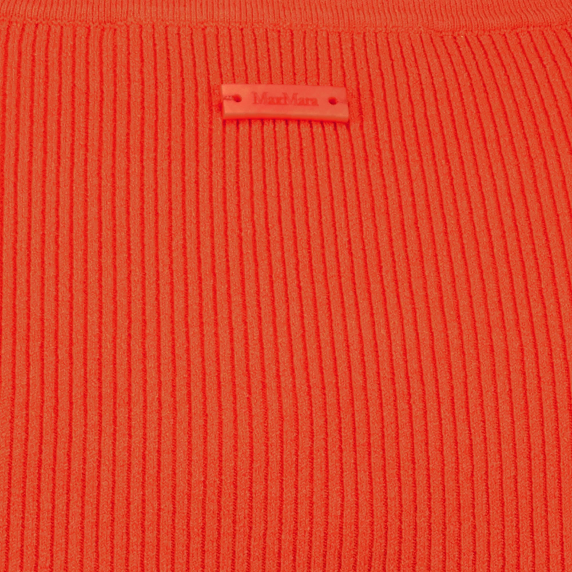 Tops 오렌지 리브드 탱크탑 Max Mara Orange Femme